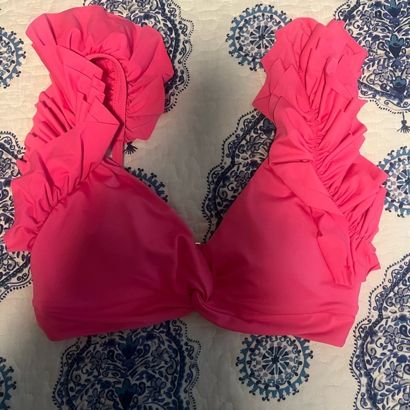 Pink Ruffled Bikini Set - Picture 3 of 4